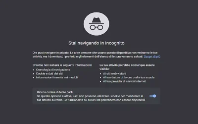Come navigare in incognito